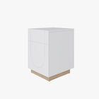Nexera Side Table Nauraa - Natural Maple & White-Adjustable shelving