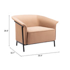 Zuo Burry Accent Chair - Tan-6