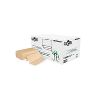 Globe Commercial MF250NAT Multifold Towels - Natural - 250 Sheets/Pack - 16 Pack-Individual sheet dispensing to minimize waste and cross-contamination