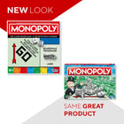 Hasbro Monopoly Board Game-Includes gameboard, 8 tokens, 28 title deed cards, 16 chance cards, 16 community chest cards, 32 houses, 12 hotels, 2 dice, money pack, instructions