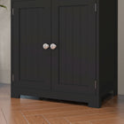 HOMCOM 63" H Buffet Cabinet with Hutch and Adjustable Shelf - Black-Colour: Black 
