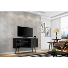 Manhattan Comfort Liberty 42.52" TV Stand, Black (212BMC8)-Upon Assembly, Measures: 42.52 in. Length, 25.8 in. Height, 14.17 in Depth.