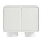 Modway Lumo 2-Door Curved Wood Accent Cabinet - White-8