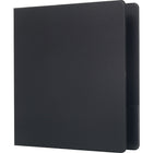 Staples Standard Binder with Label Holder and D-Rings - 1-1/2" - Black-Slant rings have a high page capacity compared to same size round rings