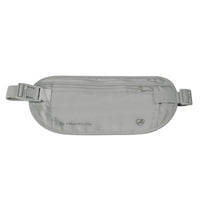 Travelon RFID Blocking Undergarment Waist Pouch - 10.75" L x 5" H x 0.125" D - Gray-RFID-blocking protection helps prevent unauthorized scanning