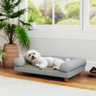 PawHut Small Pet Sofa - Grey-Solid MDF for lasting support and stability 