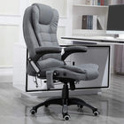 Vinsetto Massage Office Chair with 6-Point Vibration - Grey-Controlled by wired remote controller, with side pocket for storage