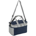 Merangue Cooler Style Insulated Lunch Bag - Blue-Insulated bag with top handle and shoulder straps