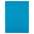 JAM Paper Vertical Snap Closure Portfolio - 12 1/8 x 9 x 1/2 - Blue Kraft-Colour: Blue Kraft