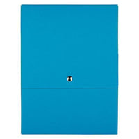 JAM Paper Vertical Snap Closure Portfolio - 12 1/8 x 9 x 1/2 - Blue Kraft-Colour: Blue Kraft