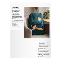Cricut Printable Iron-On for Dark Fabrics - 8.5" x 11"-6 Sheets 8.5" x 11" (21.6 cm x 27.9 cm)