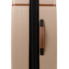 Bugatti Cannes Collection 26.50" Hardside Checked Spinner Luggage - Taupe-Reinforced top handle with PU trim and side handles