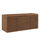Modway Render 48" Single Sink Compatible Bathroom Vanity Cabinet - Walnut-Mid-Century Modern Vanity