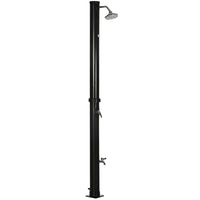 Outsunny 7.3' 5.3 Gallon Solar Heated Shower-Allow you to take a refreshing shower in your garden or by your pool before or after swimming