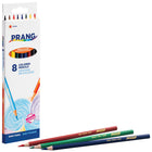 Prang Thick Core Coloured Pencils - Assorted - 8 Pack-3.3mm break resistant core holds up under pressure