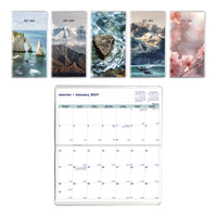 Blueline 2027-2028 24-Month Monthly Pocket Planner with Stitched Binding - 6-1/2" x 3-1/2" - Assorted - Bilingual-Two-year planner,
January 2027 to December 2028