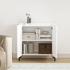 Manhattan Comfort Abbey 31.5" Modern Accent Cabinet - White-Sleek, Handle-Free Doors for a Clean, Uncluttered Look