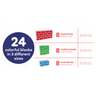 Teacher Created Resources Easy-Stack Cardboard Blocks - 24 Piece Set-These sturdy blocks are the perfect foundation for constructing towering structures, fantastical forts, and everything in between
