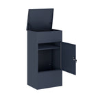 Ceha Canada Large Parcel Drop Box - 21" W x 16" D x 41" H - Dark Grey-WEATHER-RESISTANT DESIGN: The top rain overhang and gasket seals make these delivery boxes highly resistant to harsh weather conditions, including rain, snow, and typhoons. Your packages remain protected, clean, and intact even in extreme weather