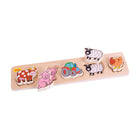 Bigjigs Toys Chunky Lift & Match Farm Puzzle-Helps young explorers learn about shapes, colours and new words