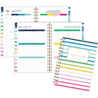 Emily Ley - Agenda scolaire hebdomadaire/mensuel Simplified 2026-2027 - 8 1/2 po H x 5 3/8 po l - bande joyeuse  - bilingue-Comprend également les jours fériés, 1 page de notes, 2 calendriers de référence et 2 pages de planification future