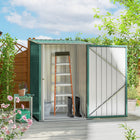 Outsunny 3' x 3' Lean-to Garden Storage Shed-Steel structure, resistant to rust  
