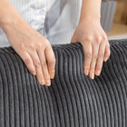 HOMCOM Sectional Sofa with Chaise Lounge - Dark Grey-Felt foot pads on the bottom protect the floor from scratches