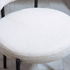 HOMCOM Dining Chairs with Steel Legs for Kitchen - Cream White - Set of 4-Colour: Cream White;