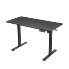 Work Zone Serrano 48" Height Adjustable Sit Stand Desk - Black-Durable melamine top for maximum scratch resistance