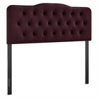 Modway Annabel Stain-Resistant Performance Velvet King Headboard - Mulberry-Stain-Resistant Performance Velvet
