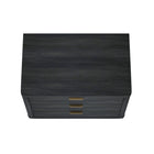Manhattan Comfort Evelyn 32" Modern 3-Drawer Nightstand 2-Piece Set - Charcoal Grey-20" L x 32" W x 24" H