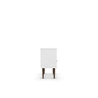 Manhattan Comfort Liberty 1.0 Nightstand, White/Rustic Brown (203AMC69)-Cubby can hold 33 Lbs., Top Base can hold 33 Lbs., and drawer can hold 22 Lbs.