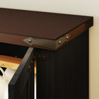 HOMCOM 71" H Farmhouse Kitchen Pantry Cabinet - Black-Colour: Black, Dark Brown 