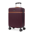 Bugatti Cannes Collection 21.5" Hardside Carry-on Luggage - Fig-Made of lightweight and resistant ABS/PC with Pu trims