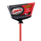 Libman Heavy Duty Angle Broom-Flagged, split-tip fibers collect fine dirt and dust