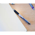 Zebra Z-Grip Flight Ballpoint Pens Retractable – 1.2 mm – Black – 4 Pack-Solid metal accents