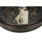 Monarch Specialties Clocks 30" Round Wall Clock - Brown -No assembly is required, simply insert 3xAA batteries (not included) for a hassle-free installation and a decorative upgrade