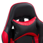 CorLiving Ravagers Gaming Chair - Black/Red-Smooth-rolling casters and 5-star base offer added stability and greater freedom of movement