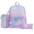 SMASH Junior Journey 3-Piece Backpack Set - Check-Insulated zippered lunch bag