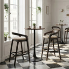 Zuo Troy Barstool - Dove Grey/Espresso - Set of 2-Assembly required