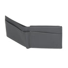 Club Rochelier Men's Slim Fold Wallet with Removable ID - Charcoal Grey-3 ID windows