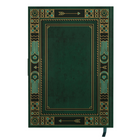 Hilroy Deco Notes Journal - 6" x 8" - Lined - 96 Sheets - Green-Interior paper pocket in back cover for storing notes and receipts