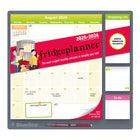 Blueline 2025-2026 Fridgeplanner Magnetic Calendar - 14" x 13-1/2" - English-17 months, August 2025 to December 2026
