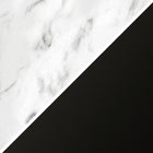 Hudson&Canal Elise 30"" Tall Table Lamp with Fabric Shade - Marble/Black/White-Product Dimensions: 15" L x 15" W x 29.5" H
