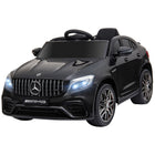 Aosom 12V Mercedes Benz AMG GLC63S Coupe Kids Electric Ride-On Car - Black-USB and TF card slot are available to support MP3 format music 