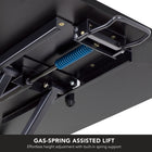 Mount-It! 32" Height Adjustable X-Lift Standing Desk Converter - Black-Height Range: 2.5" - 16.9"