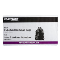 Coastwide Professional Garbage Bags - Regular - 42" W x 48" L - Black - 125 Pack-Individually folded for easy dispensing