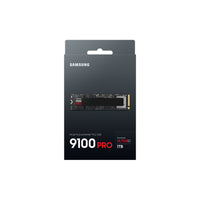 Samsung 9100 Pro Series PCIe Gen5. X4 NVMe 2.0 - 1 TB - BLACK-Pcle 5.0 performance Max 14,800 MB/s sequential speeds, two times faster than the previous 990 Pro