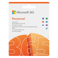 Microsoft 365 Personal - 12 Month Subscription - 1 User - French-For 1 person