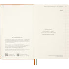 Moleskine 2026 Limited Edition Peanuts Snoopy 12-Month Hard Cover Weekly Planner - 5" x 8.25" - Cadmium Orange-Customized Endpapers And Back Pocket